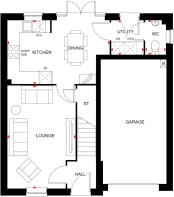 Ground floor of the 3 bed Blyford