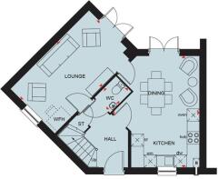 Fairway gf plan DWH Pentref Llewelyn