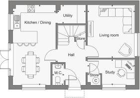 Dandara - Braeburn Fields - The Penshurst, Home 058 floorplan
