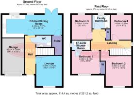 6 Easby Crescent, Brough St Giles - all floors (2)