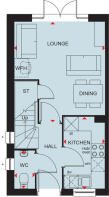The Wilford ground floor floorplan