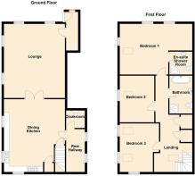 2D Floor Plan Old School House, Glasfryn - all flo