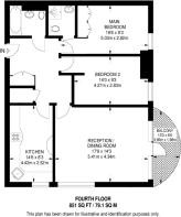 Floorplan area for info only, not for £/sq. ft valuation
