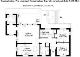 Carrick - Three Bedroom Lodge Floor Plan