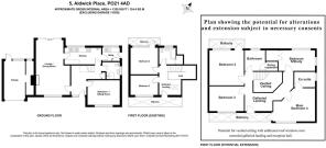 Existing and potential floorplan