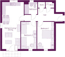 Floor Plan for plots 86, 90, 145 and 149