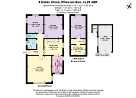 Floor Plan - 8 Dulas Close, Rhos-on-Sea LL28 4UR.