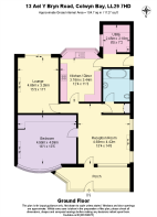Floor Plan - 13 Ael Y Bryn Road, Colwyn Bay LL29 7