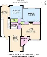 Floor Plan - Dormington Drive, Herefod HR1 1SA (1)