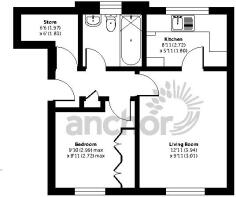 1 bed example