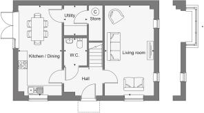 Dandara - Buckmore Green - The Hampton V2, Home 71 floorplan