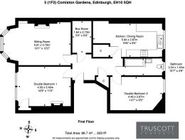 Floorplan of 5 (1F2) Comiston Gardens