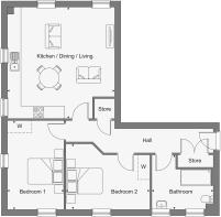 Dandara - Birch Park  - Alder House, Apartment 518 floorplan