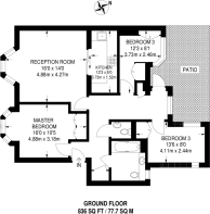 Floorplan area for info only, not for £/sq. ft valuation