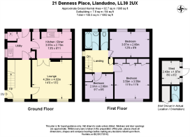 Floor Plan - 21 Denness Place, Llandudno LL30 2UX.