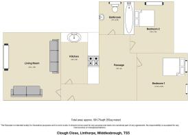 Floorplan Clough Close, Linthorpe, Middlesbrough, 