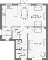 Dandara - Golwg Gwendraeth  - The Usk, Home 119 floorplan