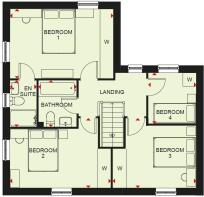 Alderney floor plan first floor