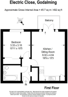 Flat 8 St Pauls House 34 Electric Close Godalming 