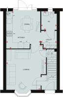 Ground floor plan of the Rainham