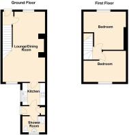 2D Floor Plan 10 Llewelyn Street, Conwy - all floo