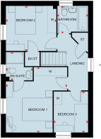 First floor of the 3 bedroom Hadley
