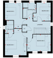First floor of the 4 bedroom Holden