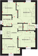 First floor plan of our 4 bed Kennisham home