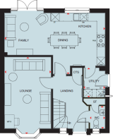 Kirkdale ground floor plan at Barum Knoll