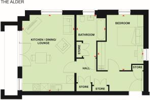 The Alder floorplan