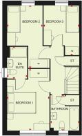 First floor of our 3 bed Mewstone home