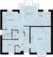 Ground floor of the 4 bedroom Bradgate