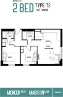 2 Bed Floor Plan ...