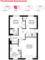 dundas apartment floor plan - plot 129