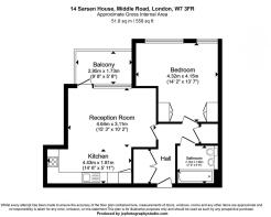 14 Sarsen House Middle Road London W7 3FR Floorpla