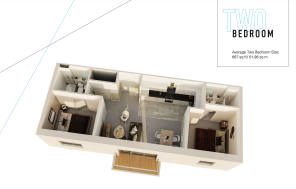 2 Bed Floor plan