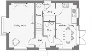 Dandara - St. Mary's Park - The Lydford, Home 1 floorplan