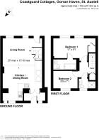 2 Coastguard Cottages - Floor plan