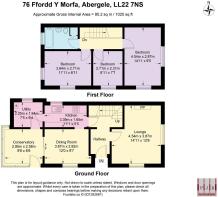 Floor Plan - 76 Ffordd Y Morfa, Abergele LL22 7NS.