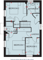 Hadley first floor plan at Barum Knoll