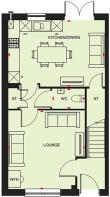 Ground floor floorplan of Mewstone home