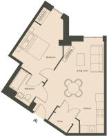 1 bedroom Type C