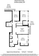 Floorplan Kingston House South, Ennismore Gardens