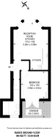 Floorplan area for info only, not for £/sq. ft valuation