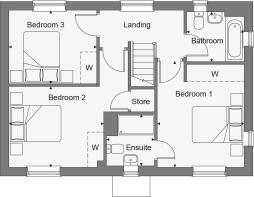 Dandara - Buckmore Green - The Hampton V1, Home 80 floorplan