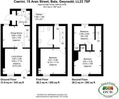 Floor Plan - Caereini, 15 Heol Aran, Bala..jpg