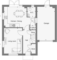 Dandara - Prior's Edge - The Chawton, Home 21 floorplan
