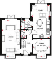 Ground floor of the Marlowe 5 bedroom home