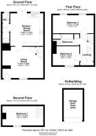 4 Thornbury Hill Cottages, Old Wimpole - all floor