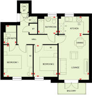 Coleford Apartment floorplan at Kingfisher Park  Plot 92 95 98
